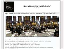 Tablet Screenshot of klarinetkollektief.nl